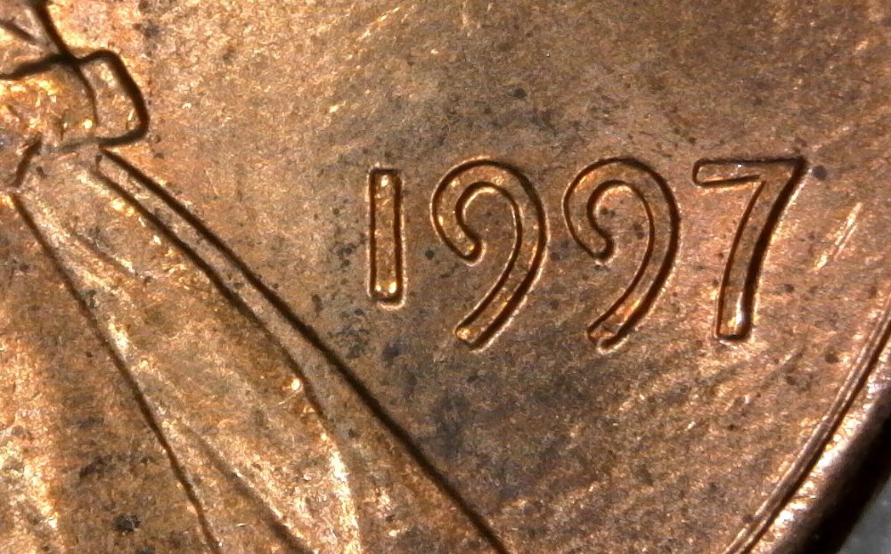 1997-P-Lincoln-Memorial-Cent-With-Column-Bar-DDR-To-The-Right